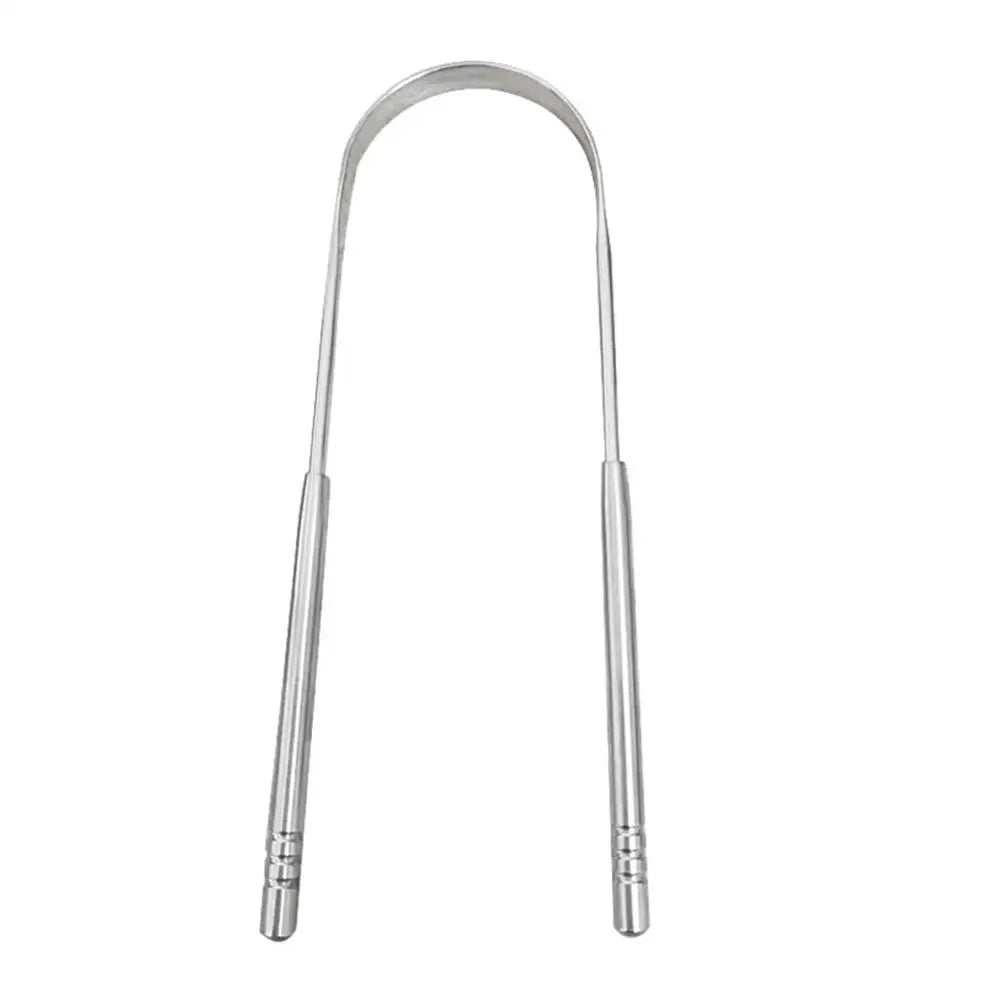 1Pcs Stainless Steel Tongue Scraper U-Shaped Metal 