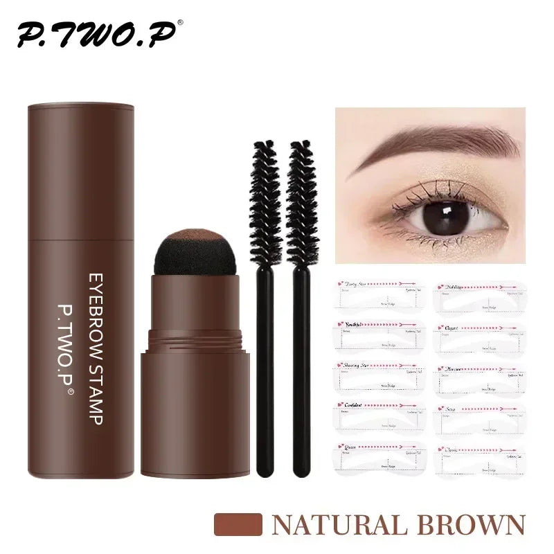 Complete Professional Eyebrow Powder Stamp Shaping Kit