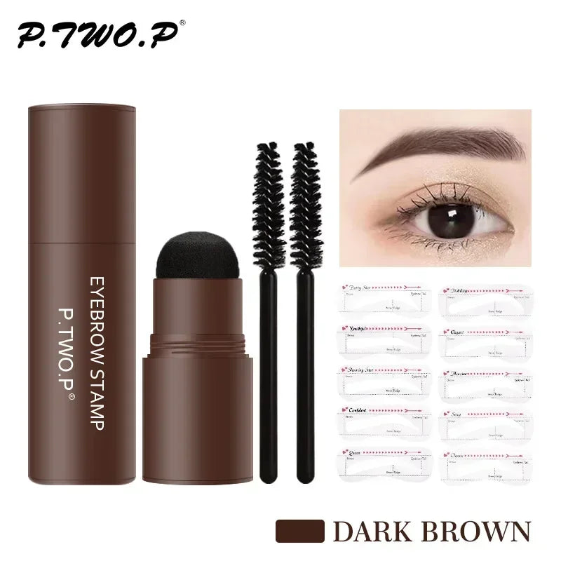 Complete Professional Eyebrow Powder Stamp Shaping Kit